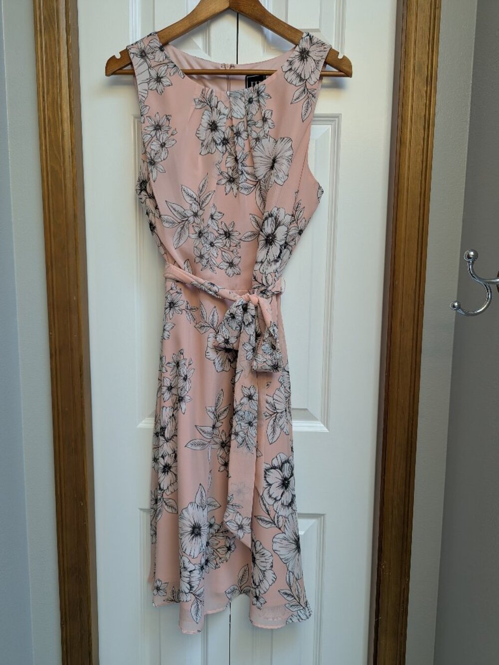 Jessica Howard Midi Sleeveless Pink Floral Dress Size 14